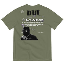 Load image into Gallery viewer, Unisex DUI Worldwide/Caution garment-dyed heavyweight t-shirt