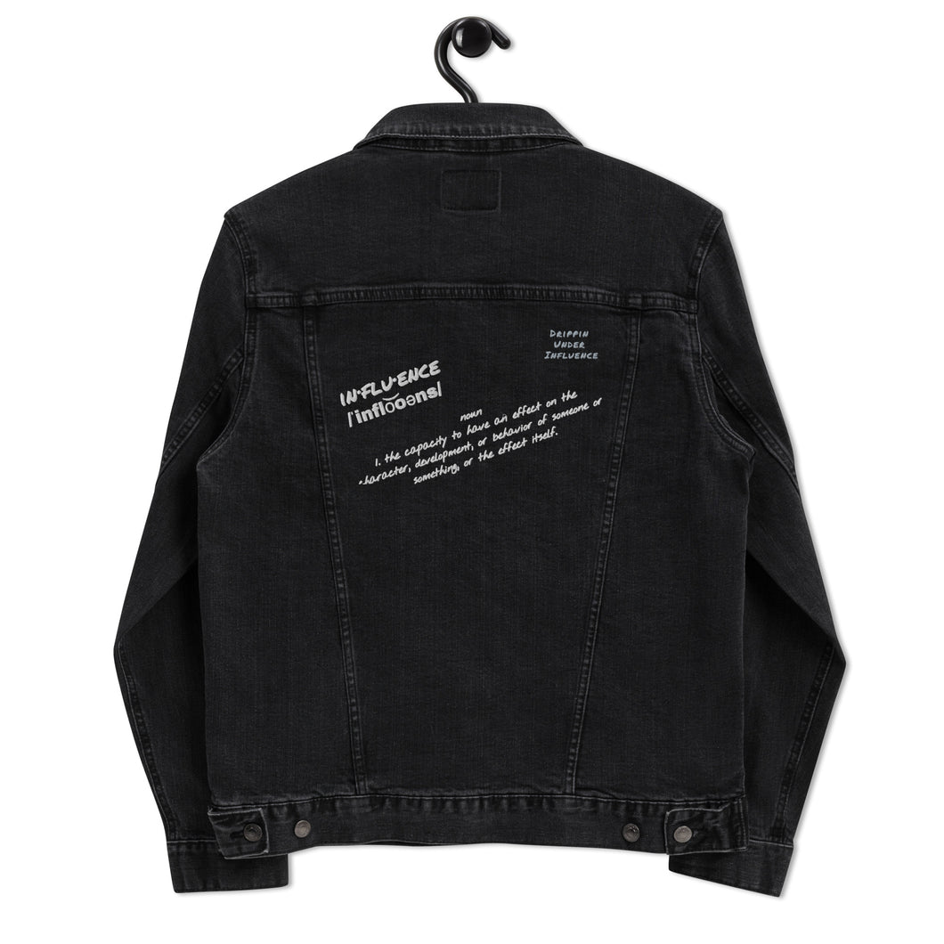 Influence Def. Denim Jacket (Unisex) Black